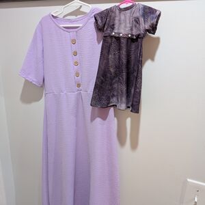 Lavender and Purple Dress Set